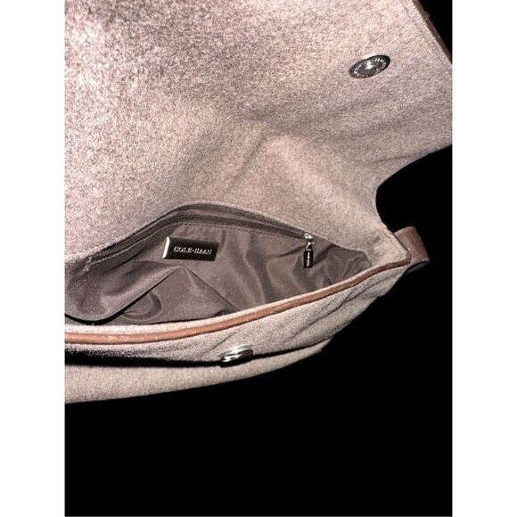 CUTE PRELOVED Cole HAAN GREY AND BROWN  Bag some wear as pictured retails: $245 - Picture 5 of 6